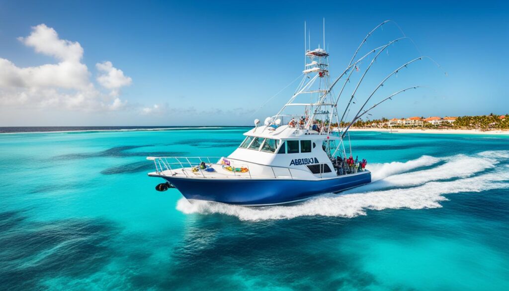 Deep sea fishing in Aruba