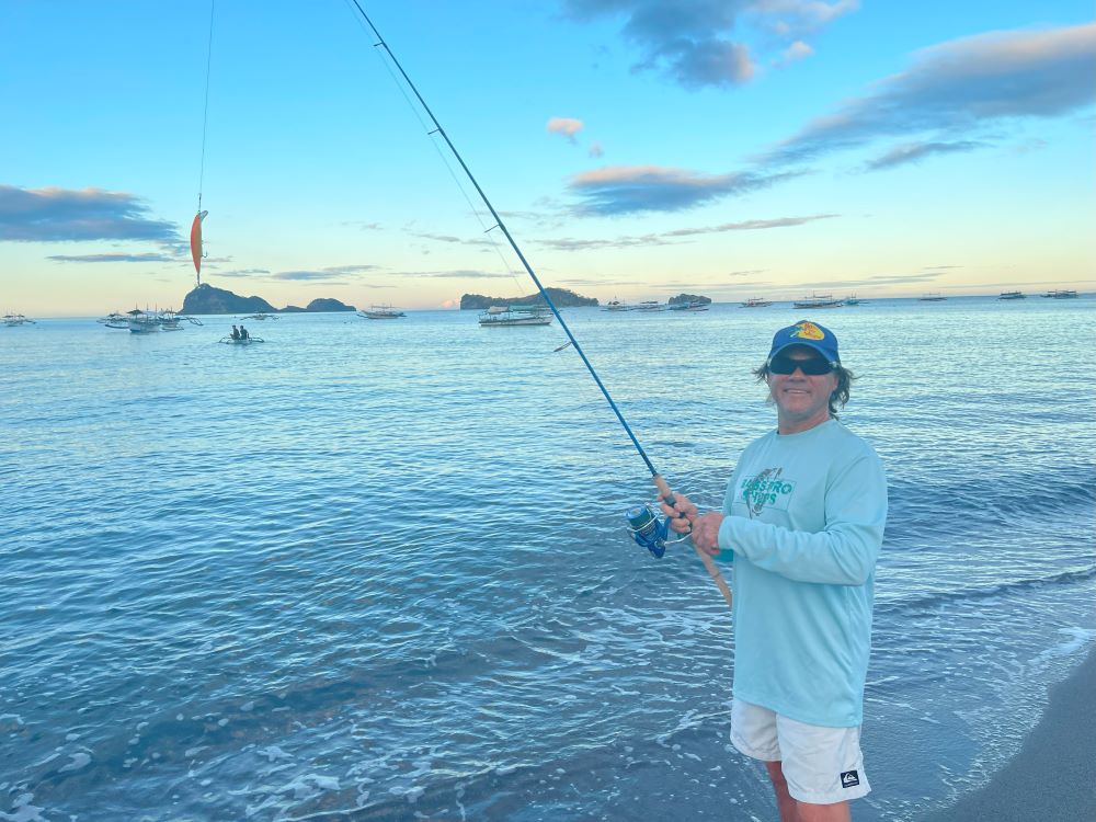 Jeff Hass on the beach Pundaquit, Zambales