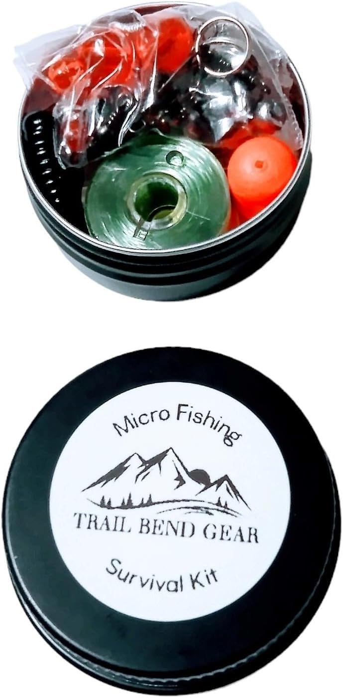 The 10 Best Survival Fishing Kits for Wilderness Emergencies Trail Bend Gear Survival Fishing Kit, Compact Size, for Camping Hiking, Emergency, or Every Day Carry. Compact Survival Kit for Every Situation!