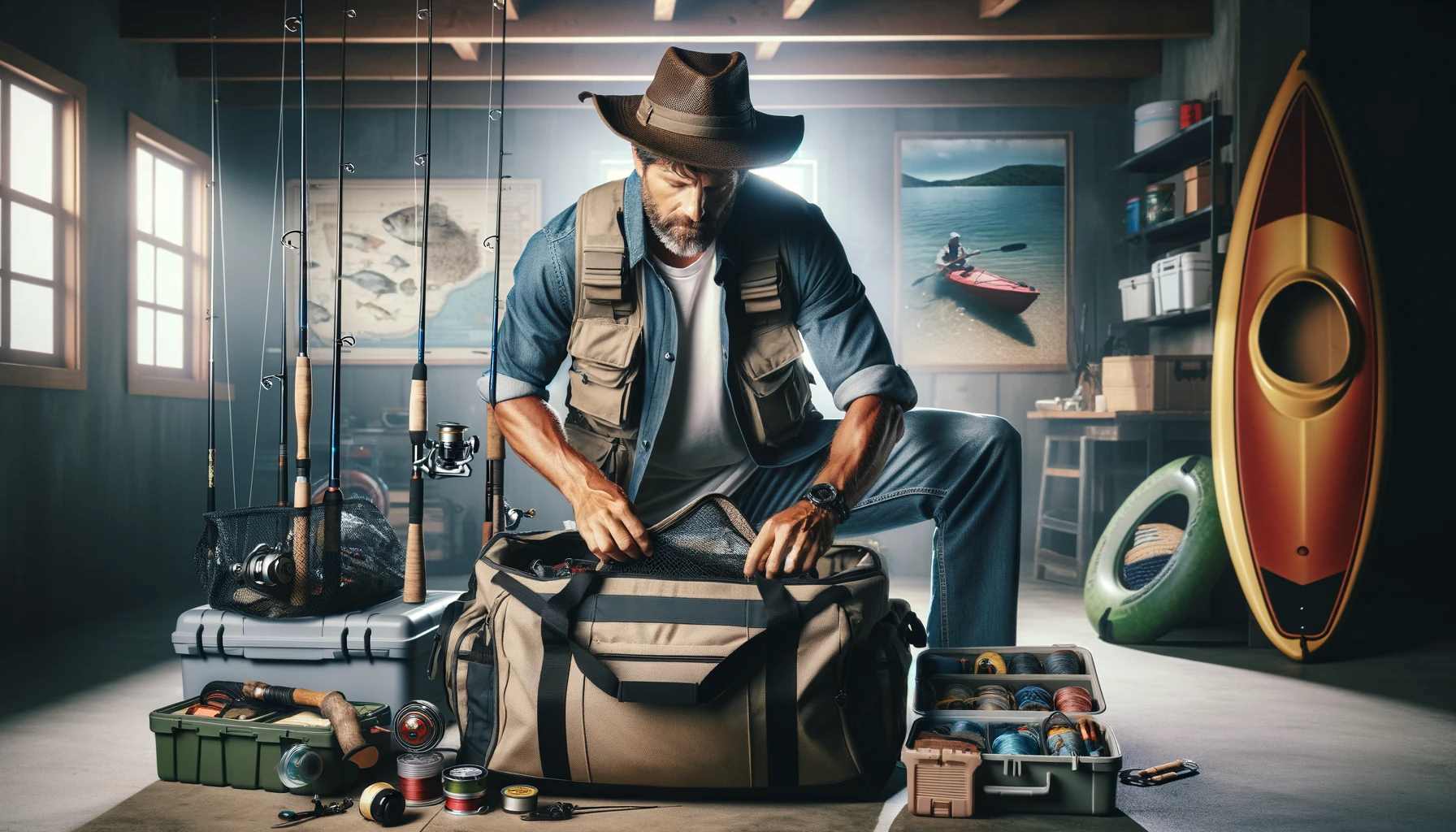 packing for a fishing trip