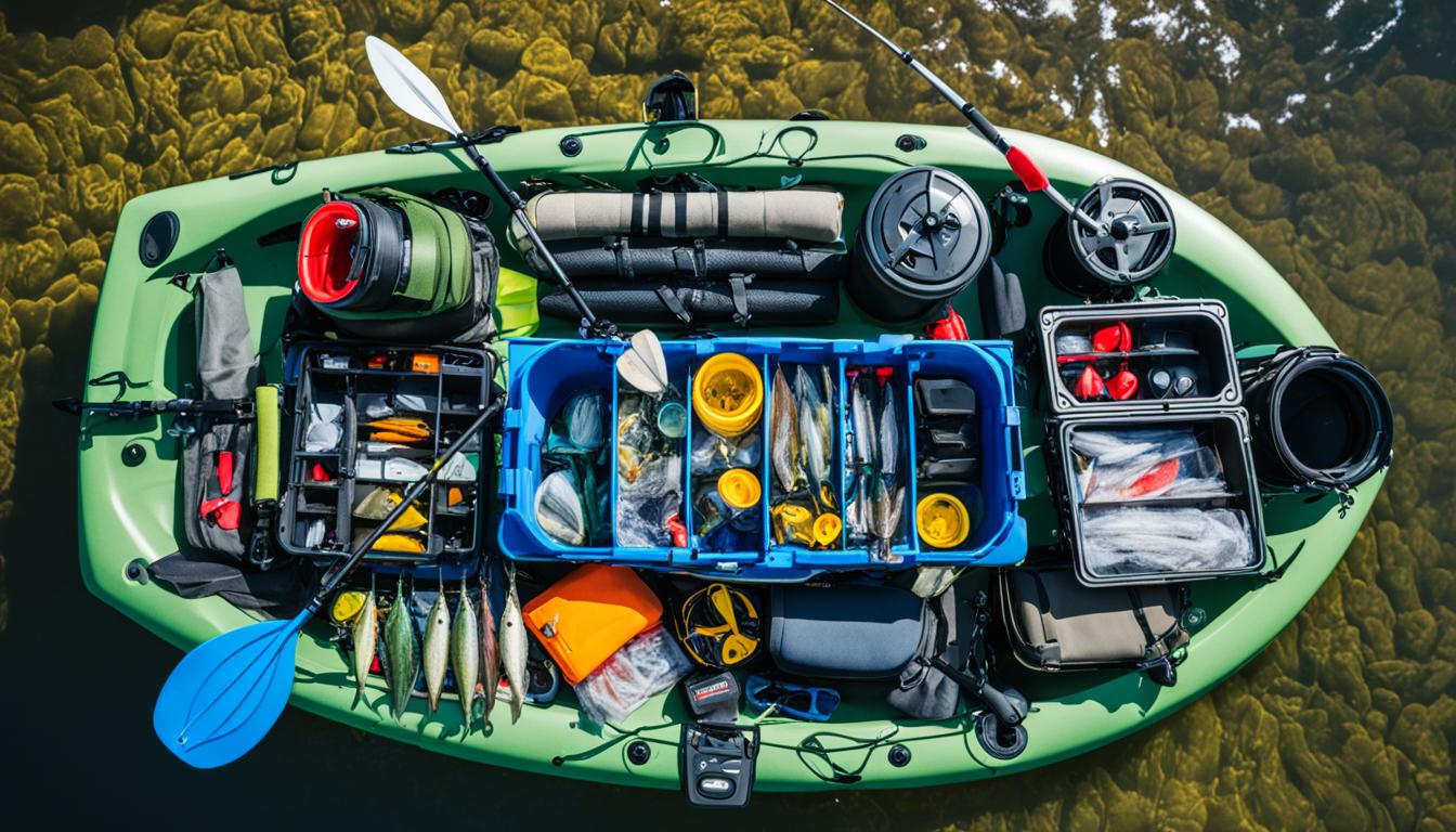 kayak fishing setup