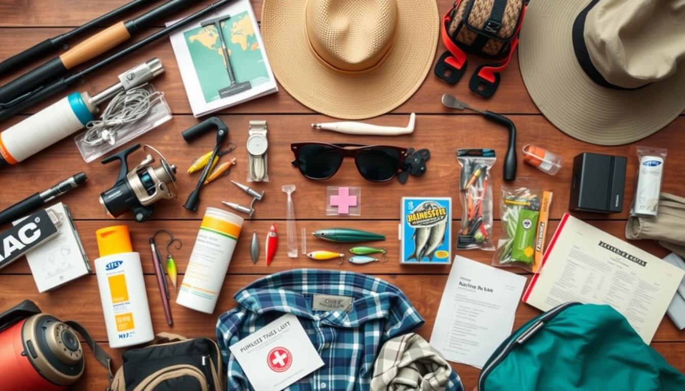 making a packing list for a over seas fishing trips