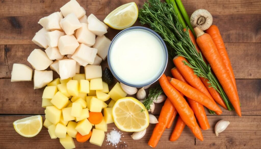 Fish chowder ingredients Fish chowder ingredients