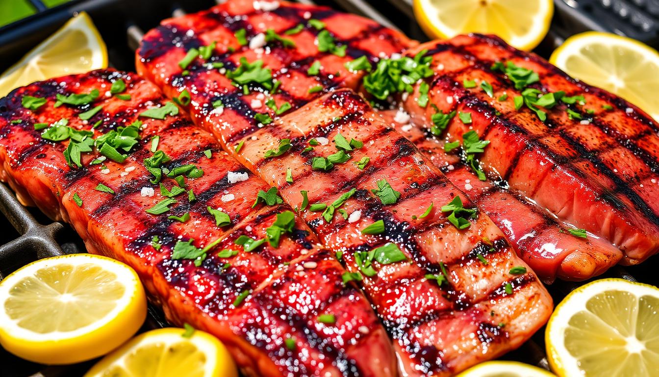 Grilled Tuna Steaks with Herbs