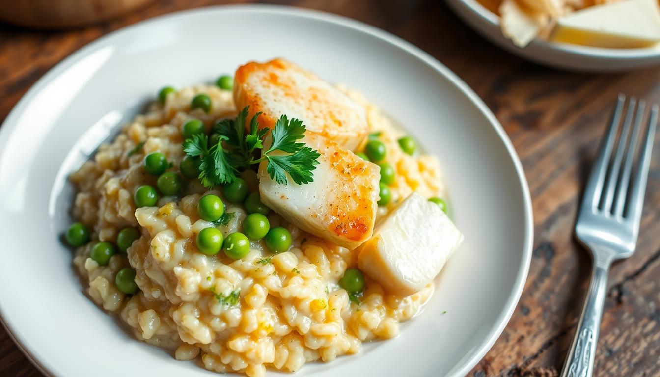 Smoked Haddock and Pea Risotto