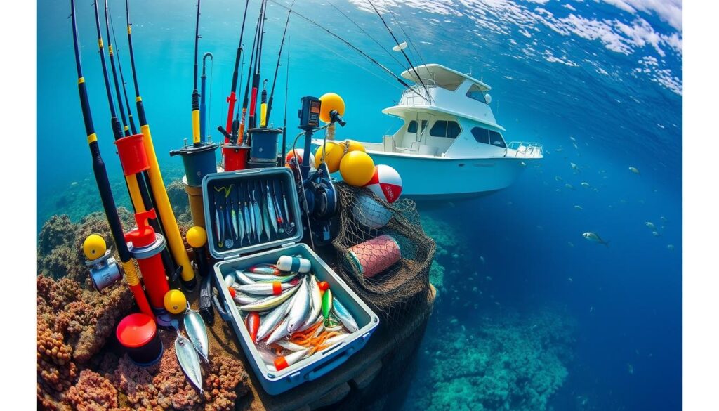 Essential gear and tackle for deep sea fishing Essential gear and tackle for deep sea fishing