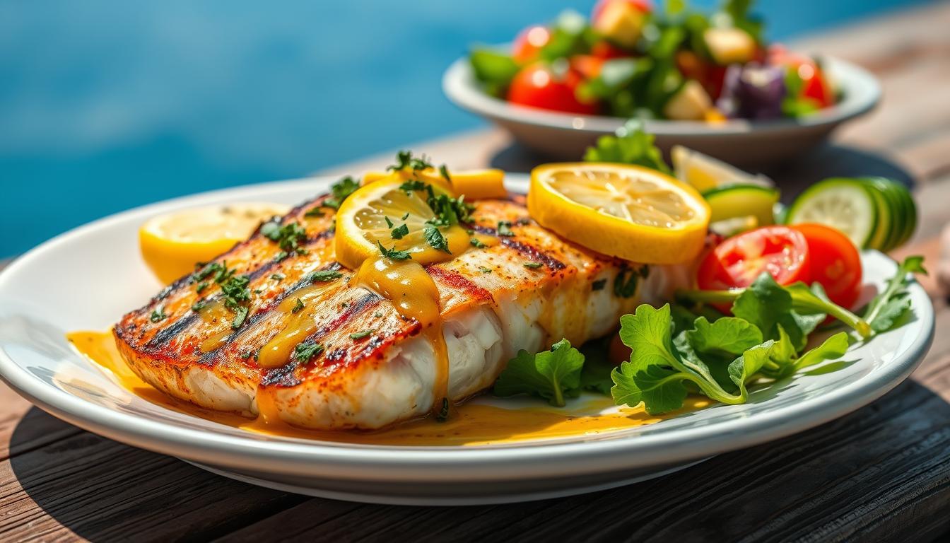 Mustard Grilled Swordfish