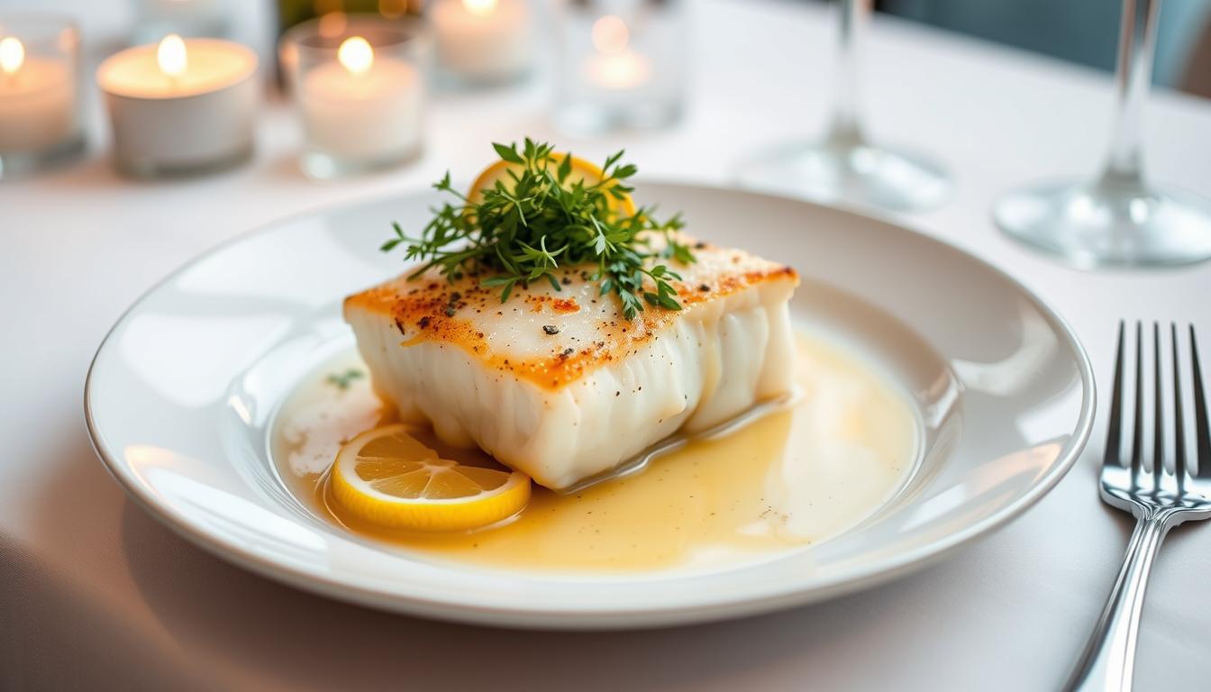 Wine Poached Cod