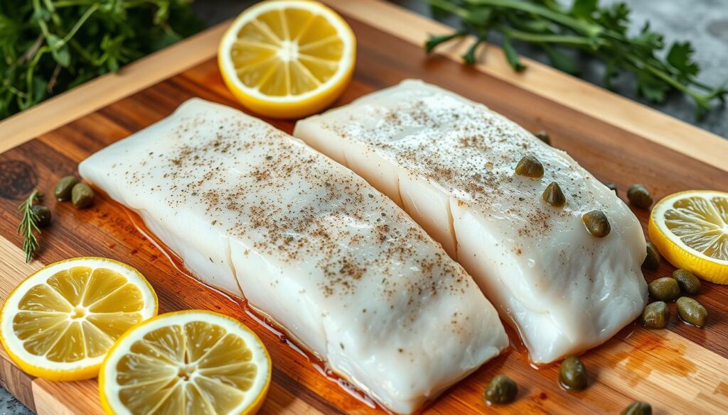 Fresh halibut fillets Fresh halibut fillets
