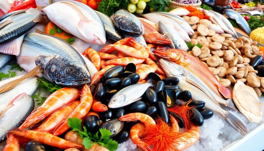 Seafood for stew selection Seafood for stew selection