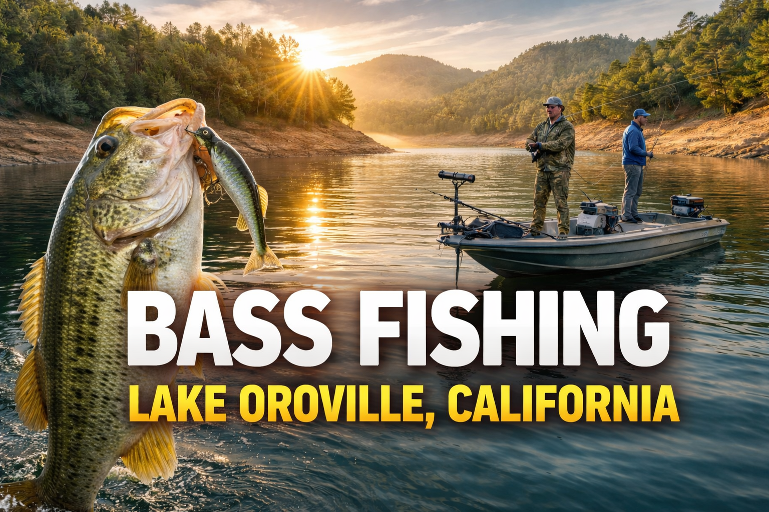 Bass Fishing Lake Oroville, California: A Complete Angler’s Guide Fishing at Lake Oroville, California.